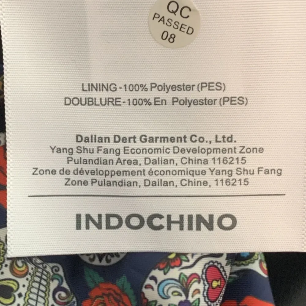 Indochino Black Wool Cashmere Tuxedo Blazer Skull Lined Goth 44R Custom Fit NWT